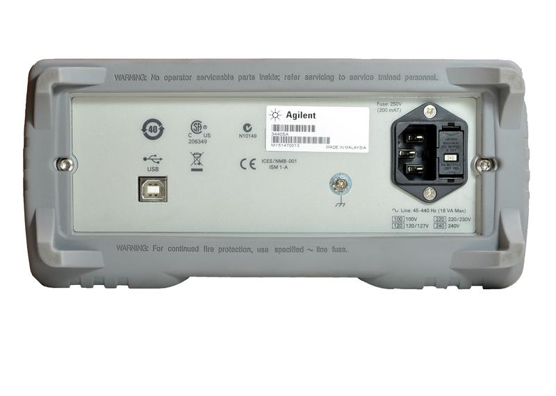 Agilent 34405a Back