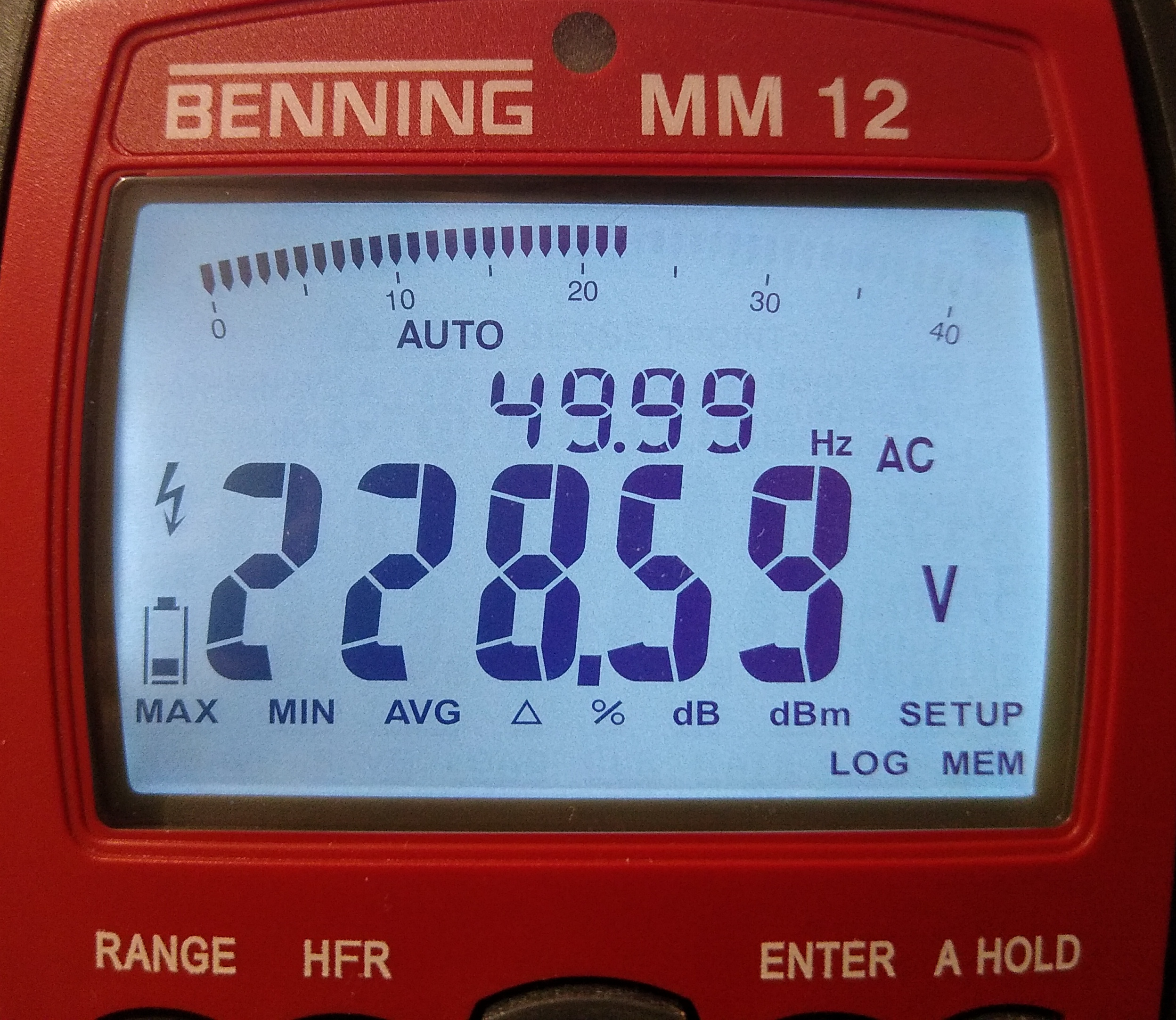 Benning Mm 12 10 Display With Automatic Backlight