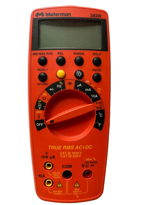Meterman 38xr Front