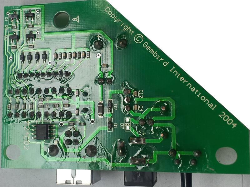 Gembird Silvershield Controller Bottom